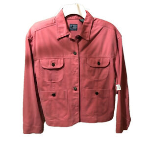 Vintage 1980’s Lizwear Jean Jacket - Women’s Size Small - Raspberry Pink